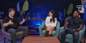 production still featuring special guest Zach Moore, host Mady Dudley and host Larry Aldrich